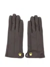 Gianni Chiarini Embroidered-detail Gloves In Gray