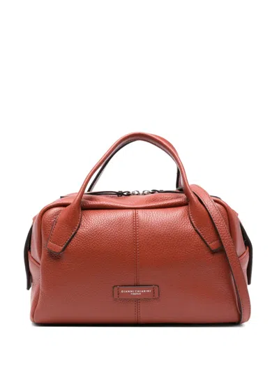Gianni Chiarini Emily Leather Tote Bag In Red
