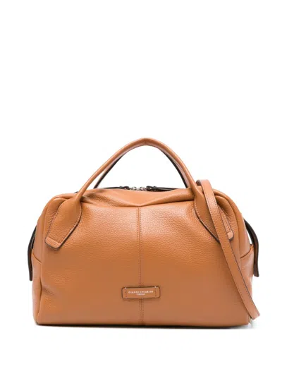 Gianni Chiarini Emily Leather Tote Bag In Brown
