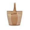 Gianni Chiarini Ester Bucket Bag In Nature Leather In Multi