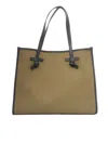 Gianni Chiarini Fabric And Leather Bag 38x31x16