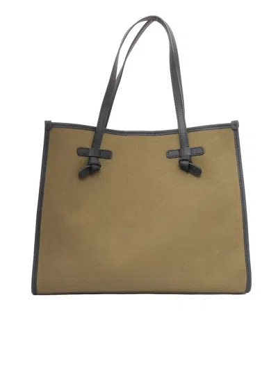 Gianni Chiarini Fabric And Leather Bag 38x31x16