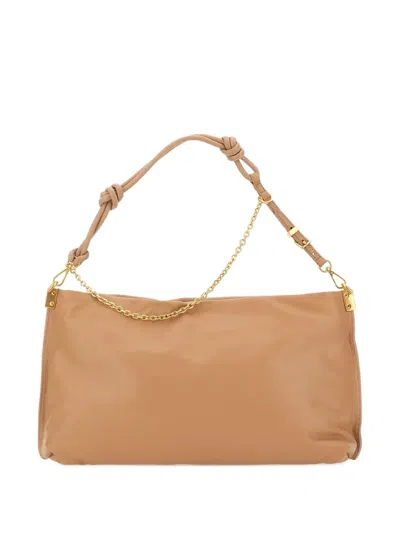 Gianni Chiarini Fanny Leather Shoulder Bag In Brown