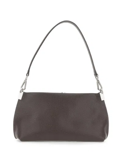 Gianni Chiarini Fanny Tumbled Leather Shoulder Bag In Brown