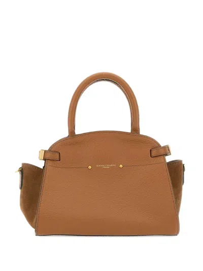 Gianni Chiarini Farah Tote Bag In Brown