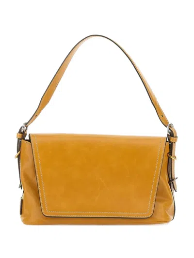 Gianni Chiarini Flap-detail Shoulder Bag In Yellow