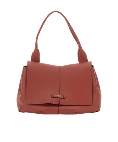 Gianni Chiarini Flap Shoulder Bag In Red