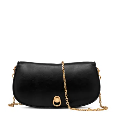 Gianni Chiarini Flip Shoulder Bag In Black