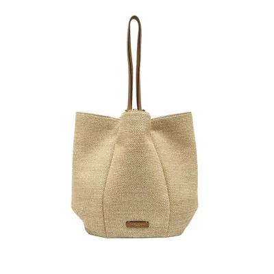 Gianni Chiarini Floral Silhouette Mini Shopper With Zippered Pouch Handbag In Brown