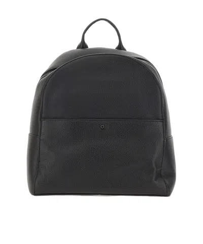 Gianni Chiarini Florence Hammered Leather Backpack In Black