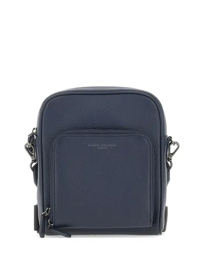 Gianni Chiarini Florence Shoulder Bag In Blue