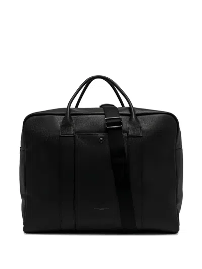 Gianni Chiarini Florence Top Handle Textured Luggage In Black