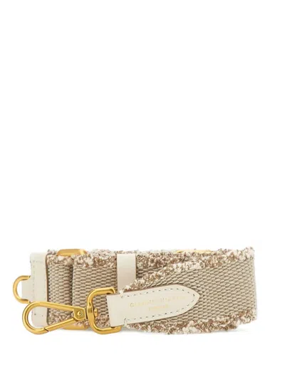 Gianni Chiarini Frayed-edge Strap In Neutral