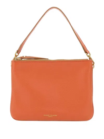 Gianni Chiarini Frida Shoulder Bag In Orange