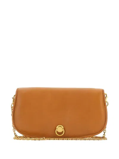 Gianni Chiarini Fuffy Clutch Bag In Brown
