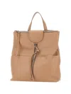 Gianni Chiarini Urban Backpack Adjustable Straps Front Zip Pocket In Brown