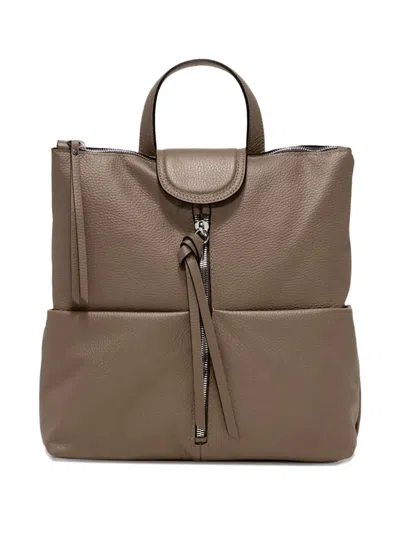 Gianni Chiarini Giada Zip-fastening Top-handle Backpack In Neutral