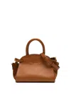 Gianni Chiarini Bag In Maxi Grain Leather, Tan Color, With Removable Shoulder Strap