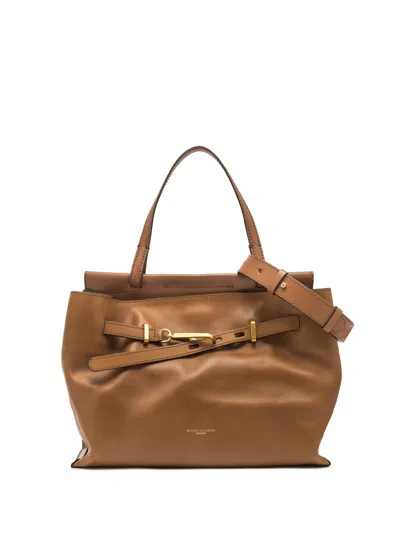 Gianni Chiarini Bag In Smooth Leather, Tan Color.