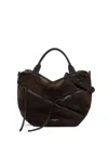 Gianni Chiarini Borsa Da Donna In Pelle Scamosciata, Colore Marrone Scuro, Ciusura C