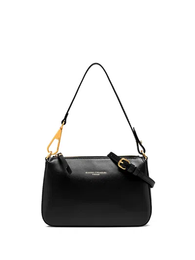 Gianni Chiarini Brooke Black Smooth Leather Clutch