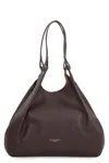 Gianni Chiarini Dua Bag In Hammered Leather, Dark Brown. In Burgundy