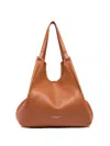 Gianni Chiarini Dua Double Handle Bag In Caramel Double Leather In Orange