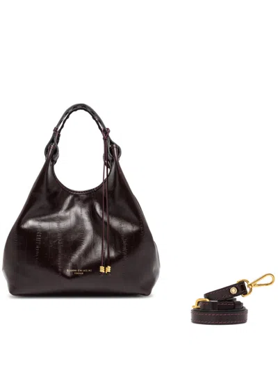 Gianni Chiarini Ruby Leather Handbag In Burgundy