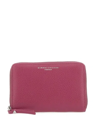 Gianni Chiarini Grain Wallet In Pink