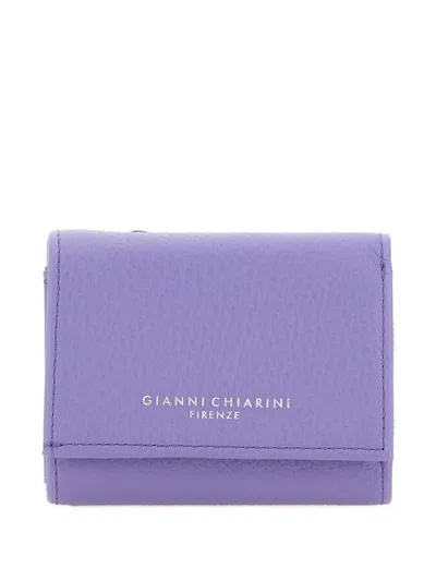 Gianni Chiarini Grain Wallet In Purple