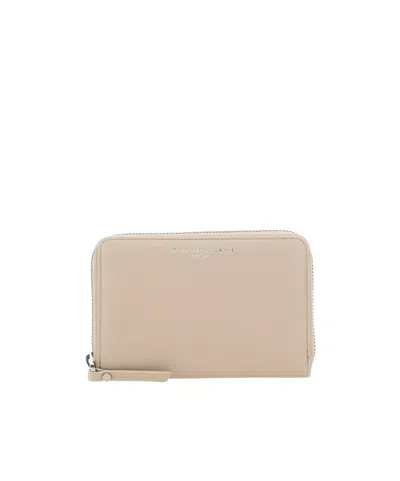 Gianni Chiarini Grain Zip-around Wallet In Neutral