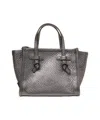 Gianni Chiarini Grained Leather Handbag In Gray