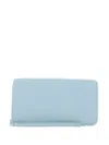 Gianni Chiarini Grained-leather Wallet In Blue