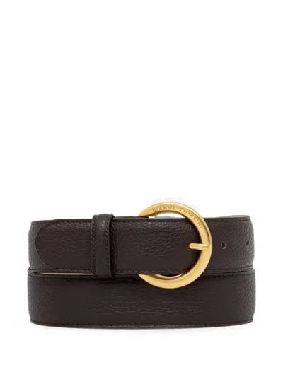 Gianni Chiarini Grained-leather Belt In Black
