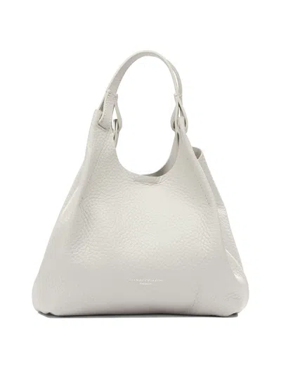Gianni Chiarini Grey Leather Shoulder Bag In Gray