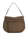 Gianni Chiarini Half-moon Leather Shoulder Bag In Brown