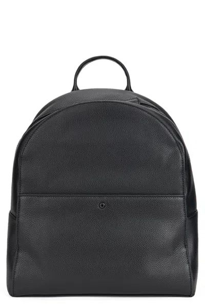 Gianni Chiarini Florence Pebbled Leather Backpack In Black