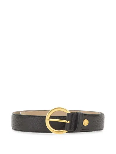 Gianni Chiarini Hammered-leather Belt In Black