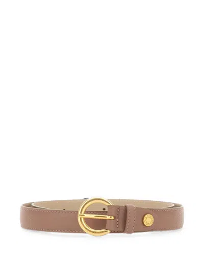 Gianni Chiarini Hammered-leather Belt In Brown