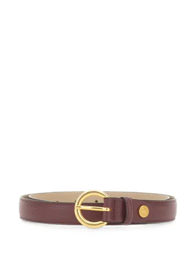 Gianni Chiarini Hammered-leather Padded Belt In Brown