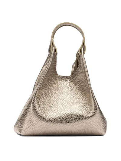 Gianni Chiarini Metallic-effect Leather Tote Bag In Gold