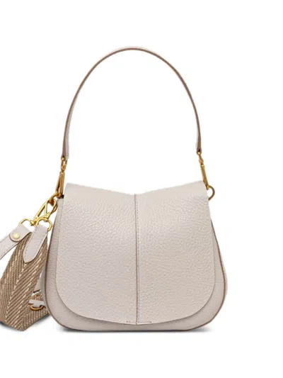 Gianni Chiarini Helena Flap Strap Satchel Bag In Black