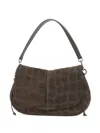 Gianni Chiarini Helena Round Crocodile-print Shoulder Bag