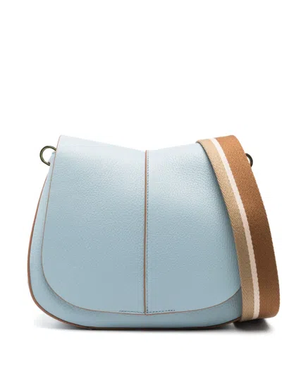 Gianni Chiarini Helena Round Cross Body Bag In Blue