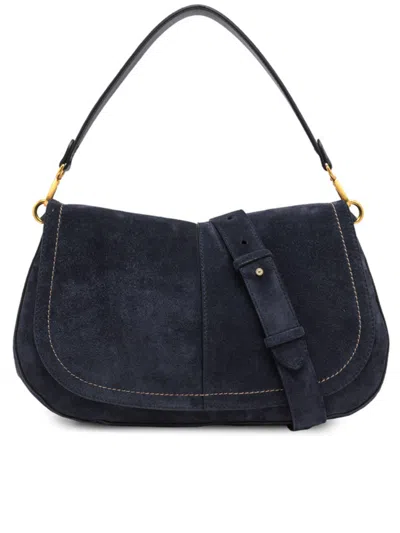 Gianni Chiarini Helena Round Decorative Buckle Suede Shoulder Bag In Pattern