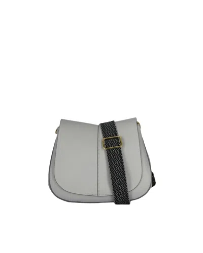 Gianni Chiarini Helena Round Ice Chalk Bag In Gray