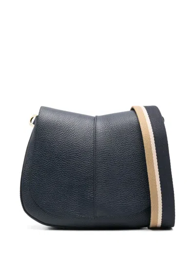 Gianni Chiarini Helena Round Shoulder Bag In Blue