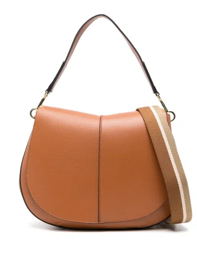 Gianni Chiarini Helena Round Shoulder Bag In Brown