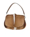 Gianni Chiarini Helena Round Shoulder Bag In Brown
