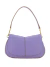 Gianni Chiarini Helena Round Shoulder Bag In Purple